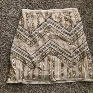 Anthropologie Beaded Skirt